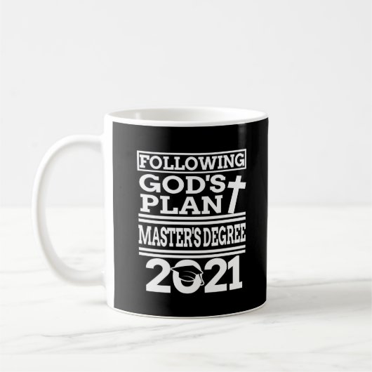 Masters Degree Afstuderen Christelijk MSW MBA MPH  Koffiemok (Links)