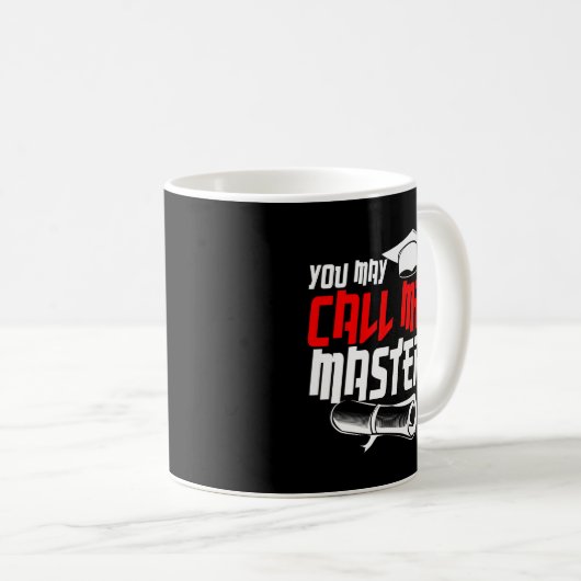 Masters Degree Afstuderen Gift 2022 MSW MBA Koffiemok (Voorkant rechts)