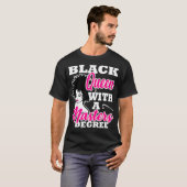 Masters Degree Afstuderen Gift Black Queen African T-shirt (Voorkant volledig)