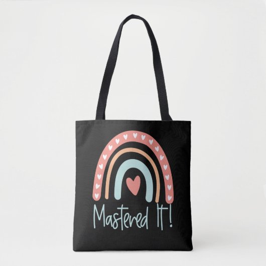 Masters Degree Afstuderen Gift Mastered it MSW MBA Tote Bag (Voorkant)