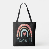 Masters Degree Afstuderen Gift Mastered it MSW MBA Tote Bag (Achterkant)
