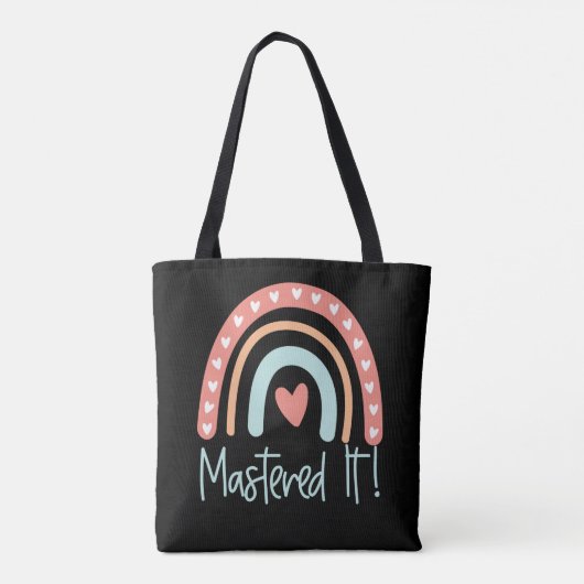 Masters Degree Afstuderen Gift Mastered it MSW MBA Tote Bag (Achterkant)