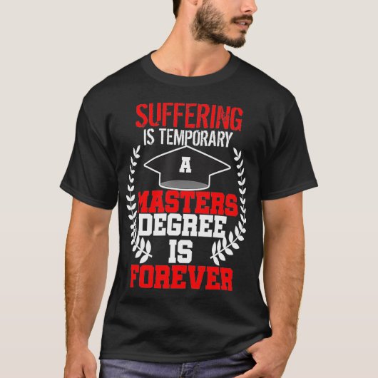 Masters Degree Afstuderen Gift MSW MBA Social Work T-shirt (Voorkant)