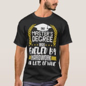 Masters Degree Afstuderen Gift MSW MBA Wine Lover T-shirt (Voorkant)