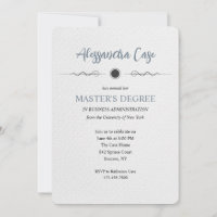 Masters Degree Afstuderen Invitation