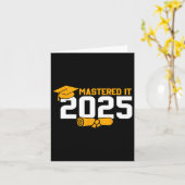 Masters Degree Afstuderen Mastered IT 2025 Kaart (Gele Bloem)