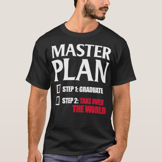 Masters Degree Afstuderen MBA Afstuderen Funny Mas T-shirt (Voorkant)