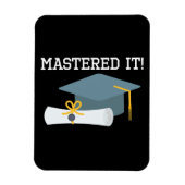 Masters Degree Afstuderen MBA MSW Afstudeerder Gif Magneet (Verticaal)