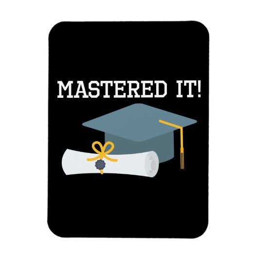 Masters Degree Afstuderen MBA MSW Afstudeerder Gif Magneet (Verticaal)