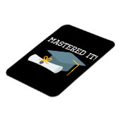 Masters Degree Afstuderen MBA MSW Afstudeerder Gif Magneet (Linkerzijde)