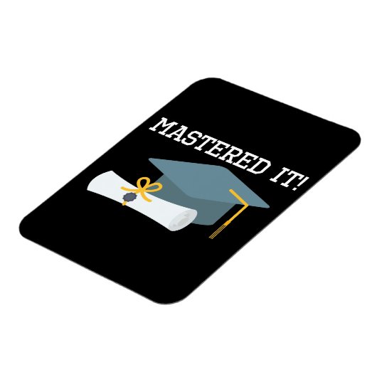 Masters Degree Afstuderen MBA MSW Afstudeerder Gif Magneet (Linkerzijde)