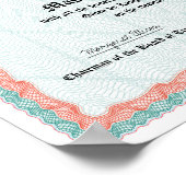 Master's Degree Diploma Replica Poster (Hoek)