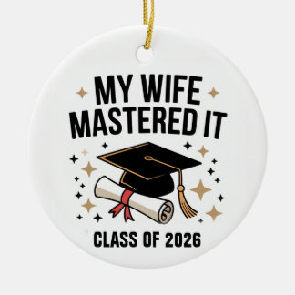 Masters Degree Echtgenote 2026 Kerst Ornament Afge