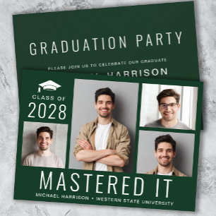 Masters Degree Foto Green Graduparty Kaart