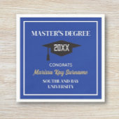 Master's Degree Gefeliciteerd! AANGEPASTE Afstudee Servet