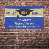 Master's Degree Gefeliciteerd! CUSTOM Spandoek