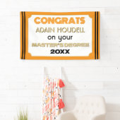 Master's Degree Gefeliciteerd! Gepersonaliseerd Spandoek (Insitu)