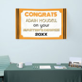 Master's Degree Gefeliciteerd! Gepersonaliseerd Spandoek (Beurs)