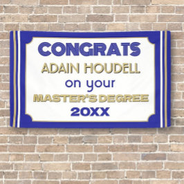 Master's Degree Gefeliciteerd! Gepersonaliseerd Spandoek