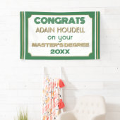 Master's Degree Gefeliciteerd! Gepersonaliseerd Spandoek (Insitu)