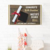 Master's Degree! Gefeliciteerd met Afstudeerder CU Spandoek (Insitu)