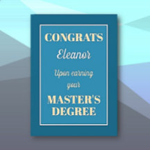 Master's Degree! Gepersonaliseerd afstuderen