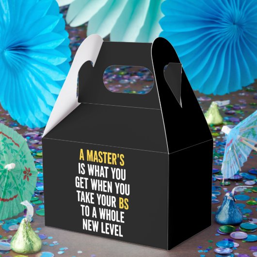 Masters Degree Graduation Funny Humor Quotes  Bedankdoosjes (Feest)