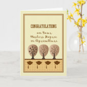 Masters Degree Kaart in de landbouw (Gele Bloem)