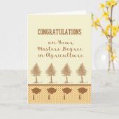 Masters Degree Kaart in de landbouw (Gele Bloem)