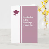 Masters Degree Kaart voor Canon Law (Gele Bloem)