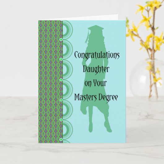 Masters Degree Kaart voor Dochter (Gele Bloem)