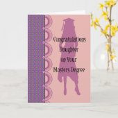 Masters Degree Kaart voor Dochter (Gele Bloem)