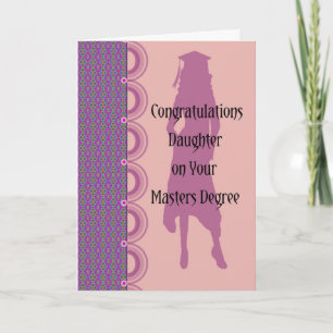 Masters Degree Kaart voor Dochter
