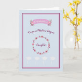 Masters Degree Kaart voor Dochterblauw met bloemen (Gele Bloem)