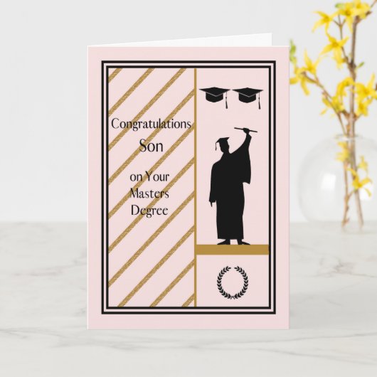 Masters Degree Kaart voor Son (Gele Bloem)