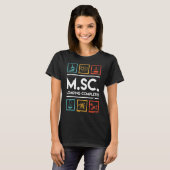 Masters degree loading complete Master of Science T-shirt (Voorkant volledig)