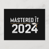 Master's Degree Mastered IT 2024 Masters Degree Briefkaart (Voorkant)