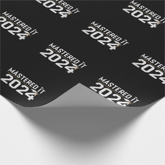 Master's Degree Mastered IT 2024 Masters Degree Cadeaupapier (Hoek)