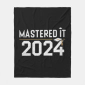 Master's Degree Mastered IT 2024 Masters Degree Fleece Deken (Voorkant)