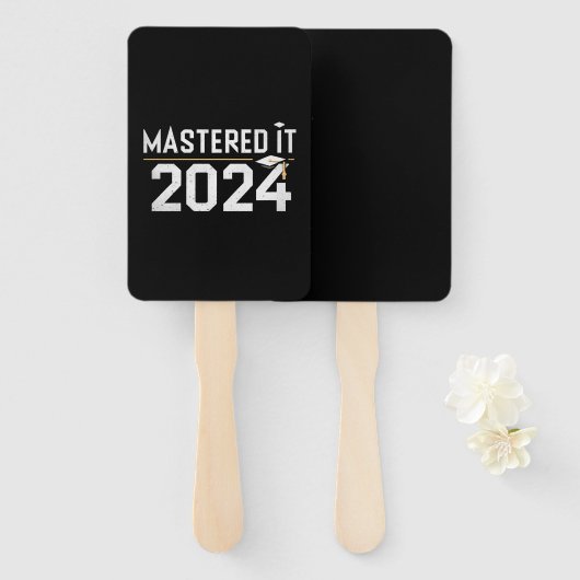 Master's Degree Mastered IT 2024 Masters Degree Handwaaier (Voorkant en achterkant)