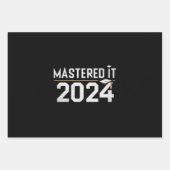 Master's Degree Mastered IT 2024 Masters Degree Inpakpapier Vel (Voorkant)