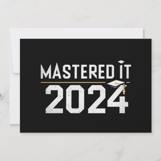 Master's Degree Mastered IT 2024 Masters Degree Kaart (Voorkant)