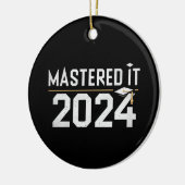 Master's Degree Mastered IT 2024 Masters Degree Keramisch Ornament (Links)