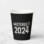 Master's Degree Mastered IT 2024 Masters Degree Papieren Bekers (Voorkant)