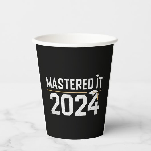 Master's Degree Mastered IT 2024 Masters Degree Papieren Bekers (Voorkant)