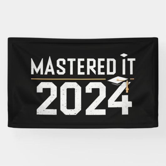 Master's Degree Mastered IT 2024 Masters Degree Spandoek (Horizontaal)