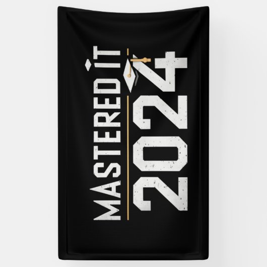 Master's Degree Mastered IT 2024 Masters Degree Spandoek (Verticaal)