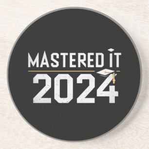 Master's Degree Mastered IT 2024 Masters Degree Zandsteen Onderzetter