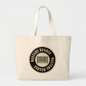 Masters Degree Priceless Grote Tote Bag (Voorkant)