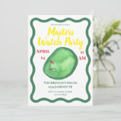 Masters Golf Kijkfeestje Kaart (Staand voorkant)